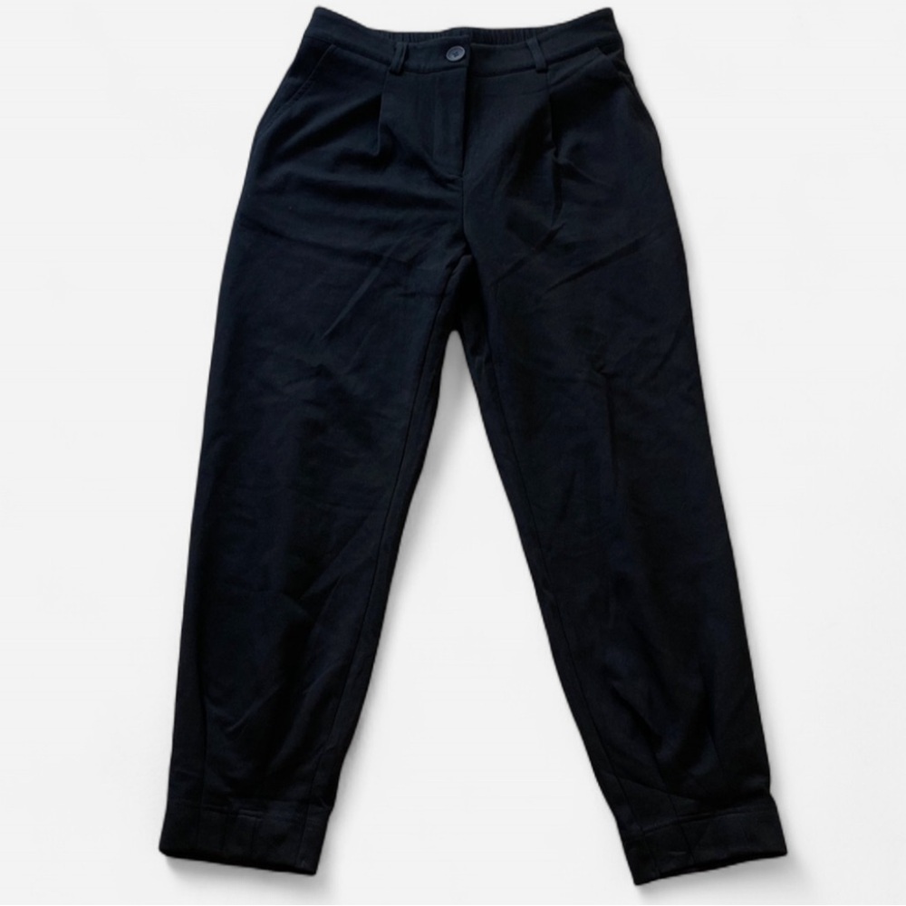 Pretty Garden Juniors High Waist Pleated Ankle Pants Black Size Small